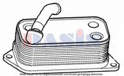 AKS DASIS 056043n -  масляный радиатор, двигательное масло